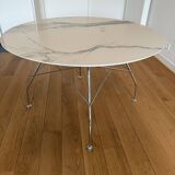 Glossy round table Antonio Citterio