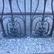 Pair of old wrought iron grid