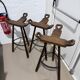 3 brutalist stool hats