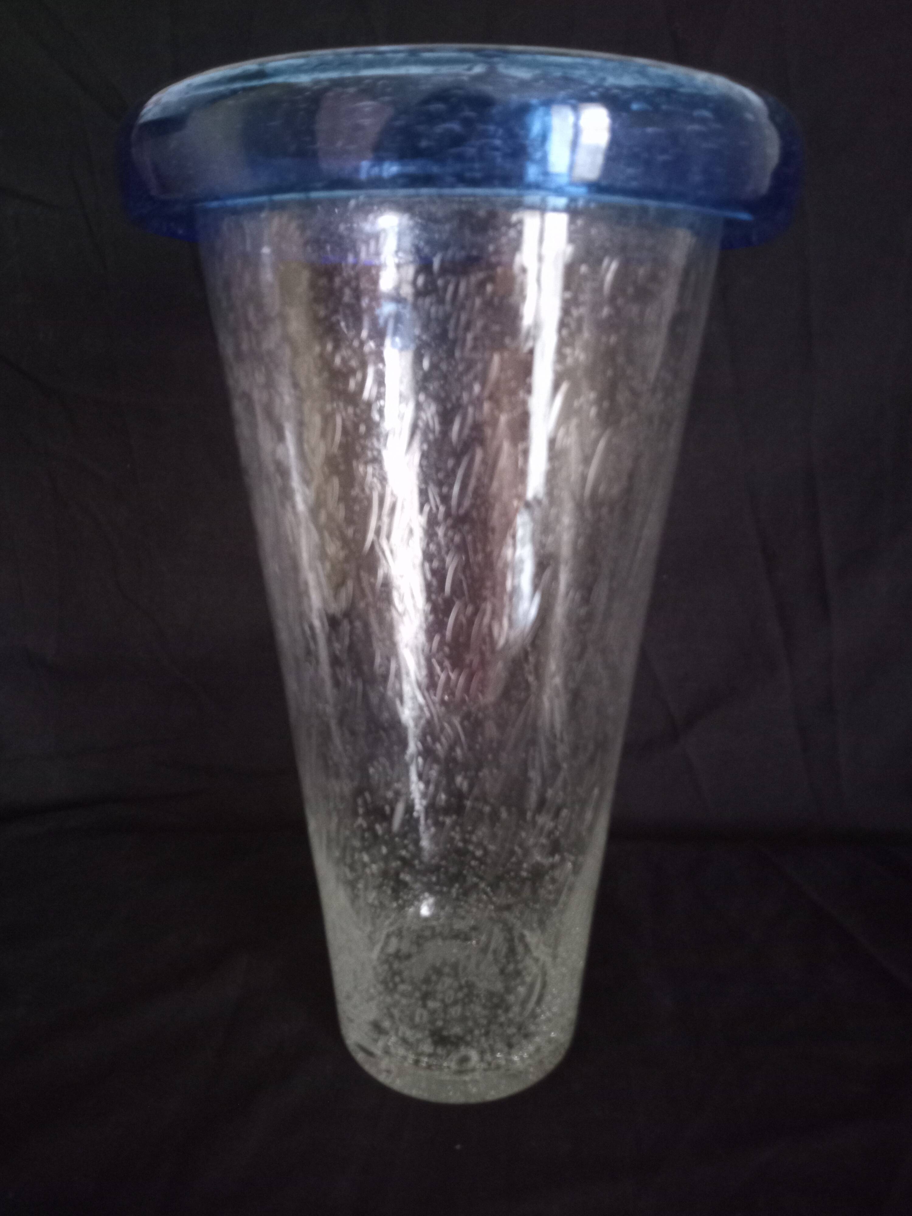 Flared vase with turned neck, h - 30 cm.