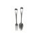 Antique Dutch Silver Fork And Spoon From Kempen, early 1900s