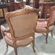 Pair of gold Louis XV style armchairs – Petit point upholstery