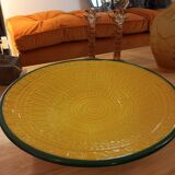 Large round dish. Dieulefit Caves. Vintage