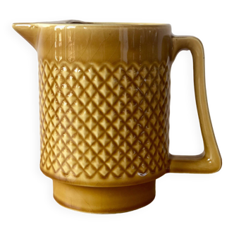 Vintage saffron colored pitcher