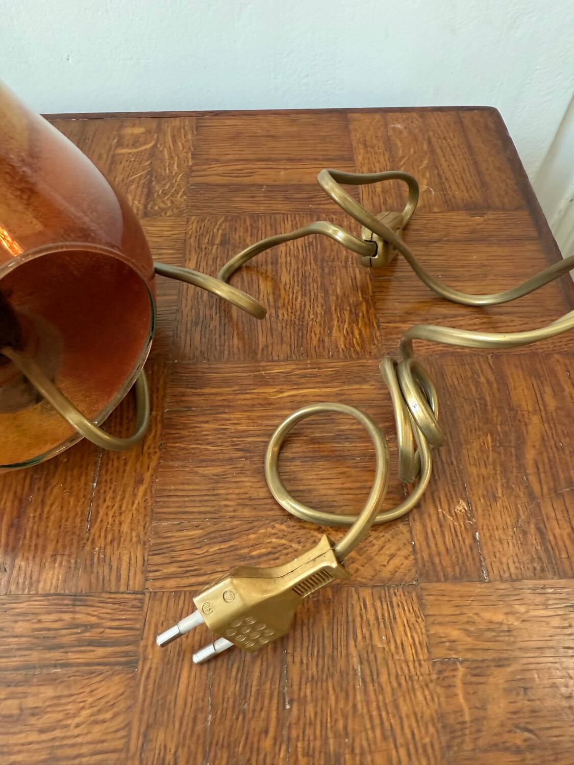 Lampe en verre en forme de poire