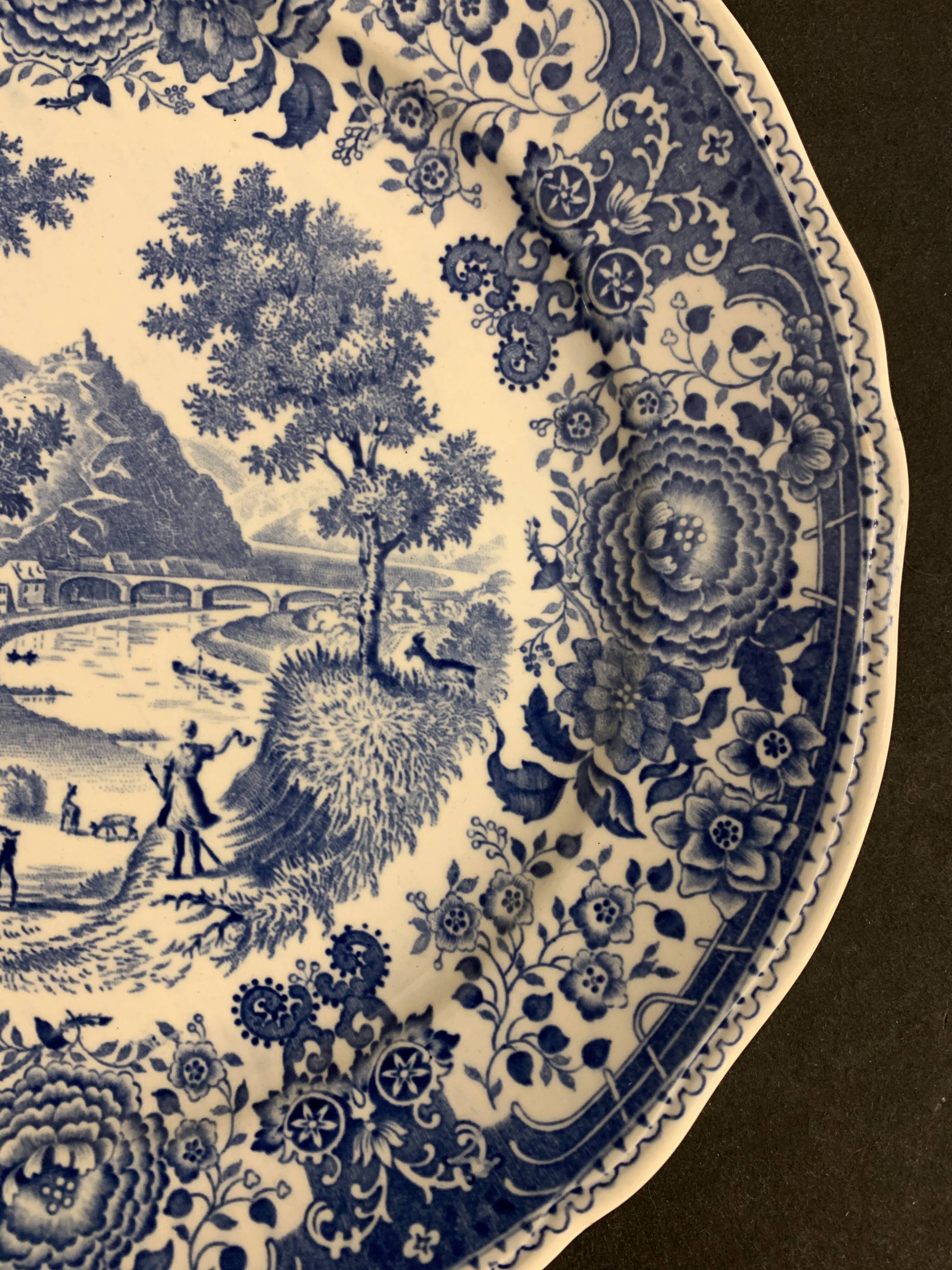 Set of 8 flat plates Villeroy and Boch Burgenland