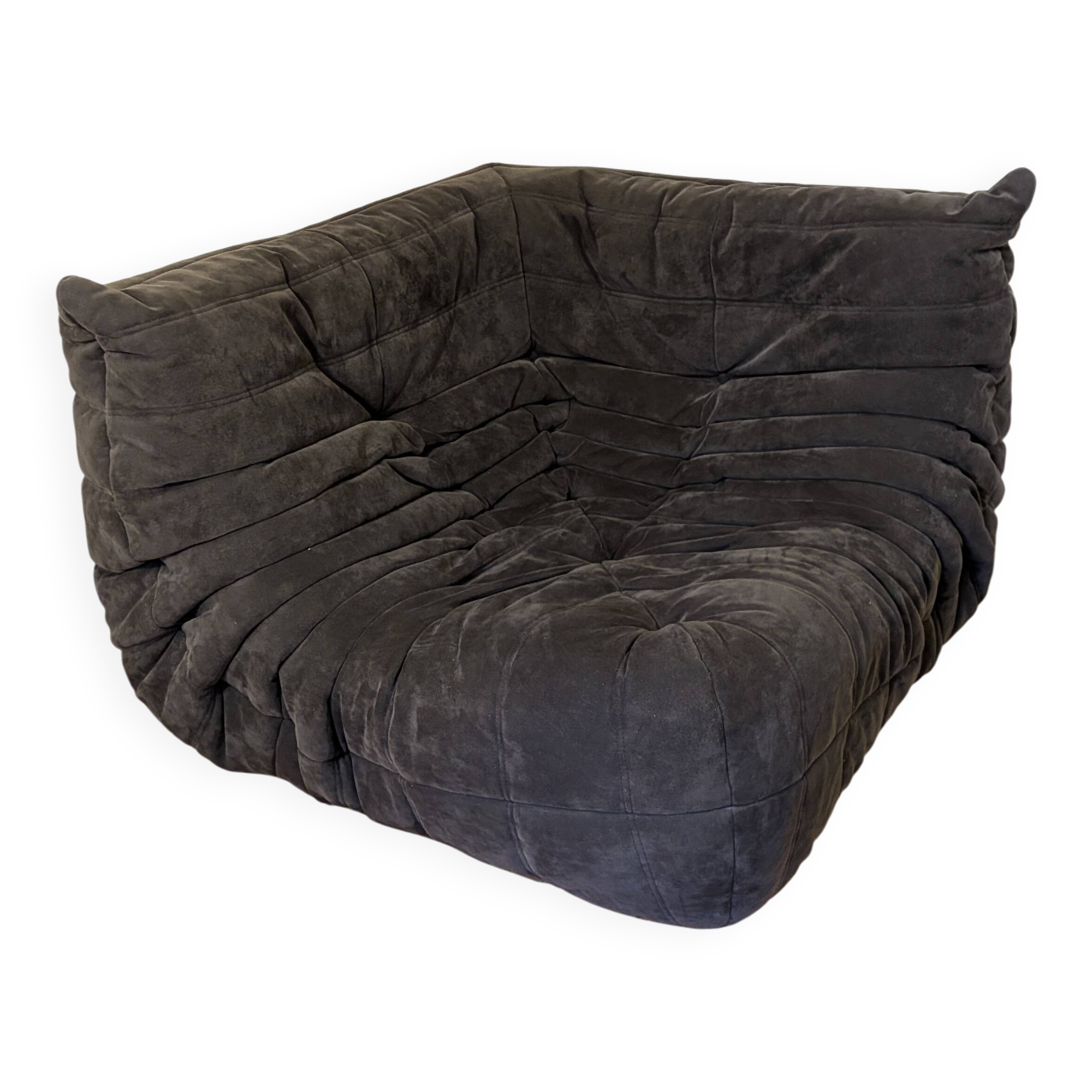 Canapé Togo angle Ligne Roset – Alcantara anthracite