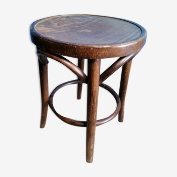 Curved wooden stool bistro style