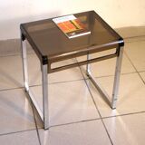 Plexiglas and chrome 1970 coffee table