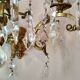 3 Bronze and crystal light wall sconce, late 19th century