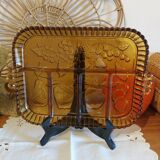Vintage divided glass dish