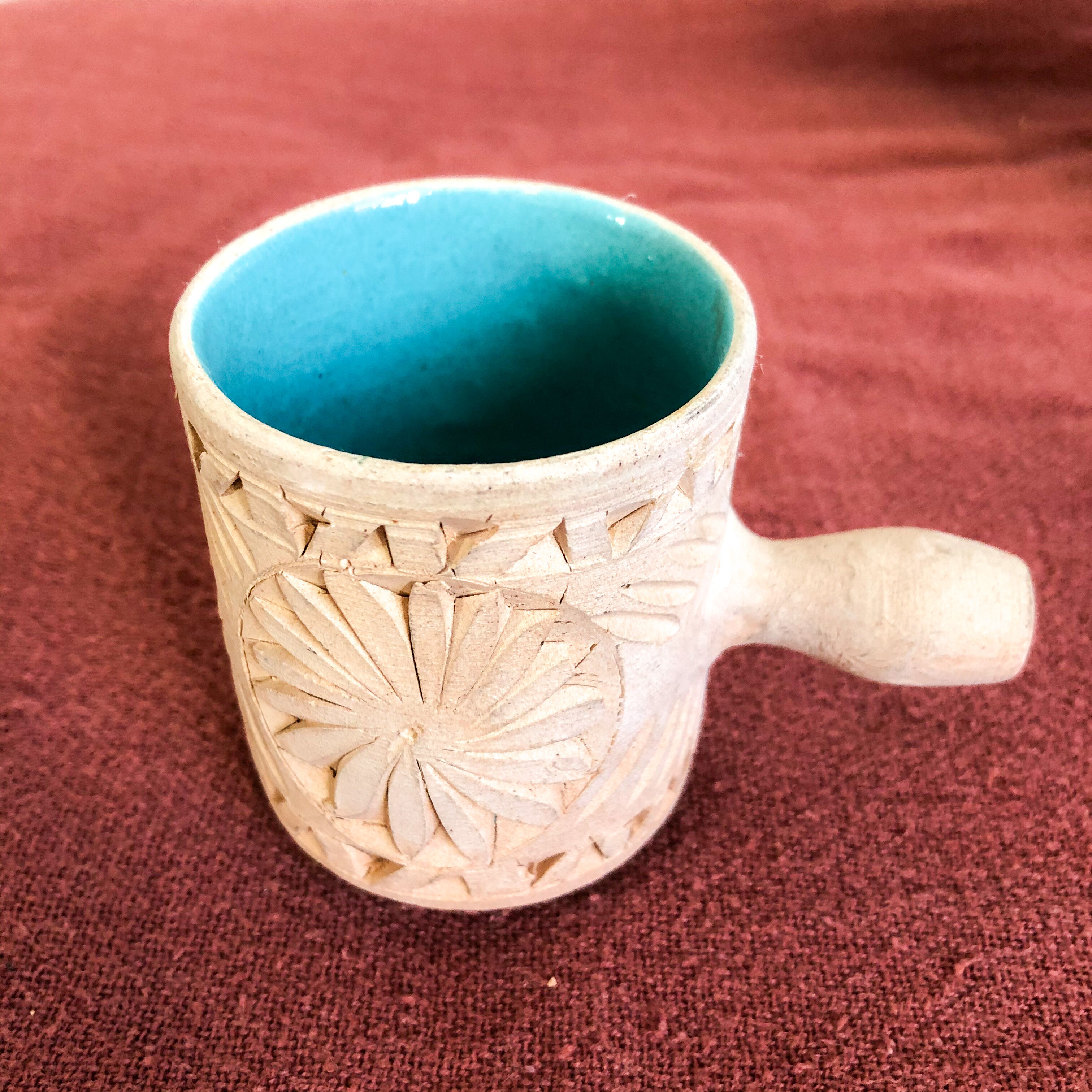 Oriental terracotta tea service