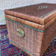 Coffre vintage en osier