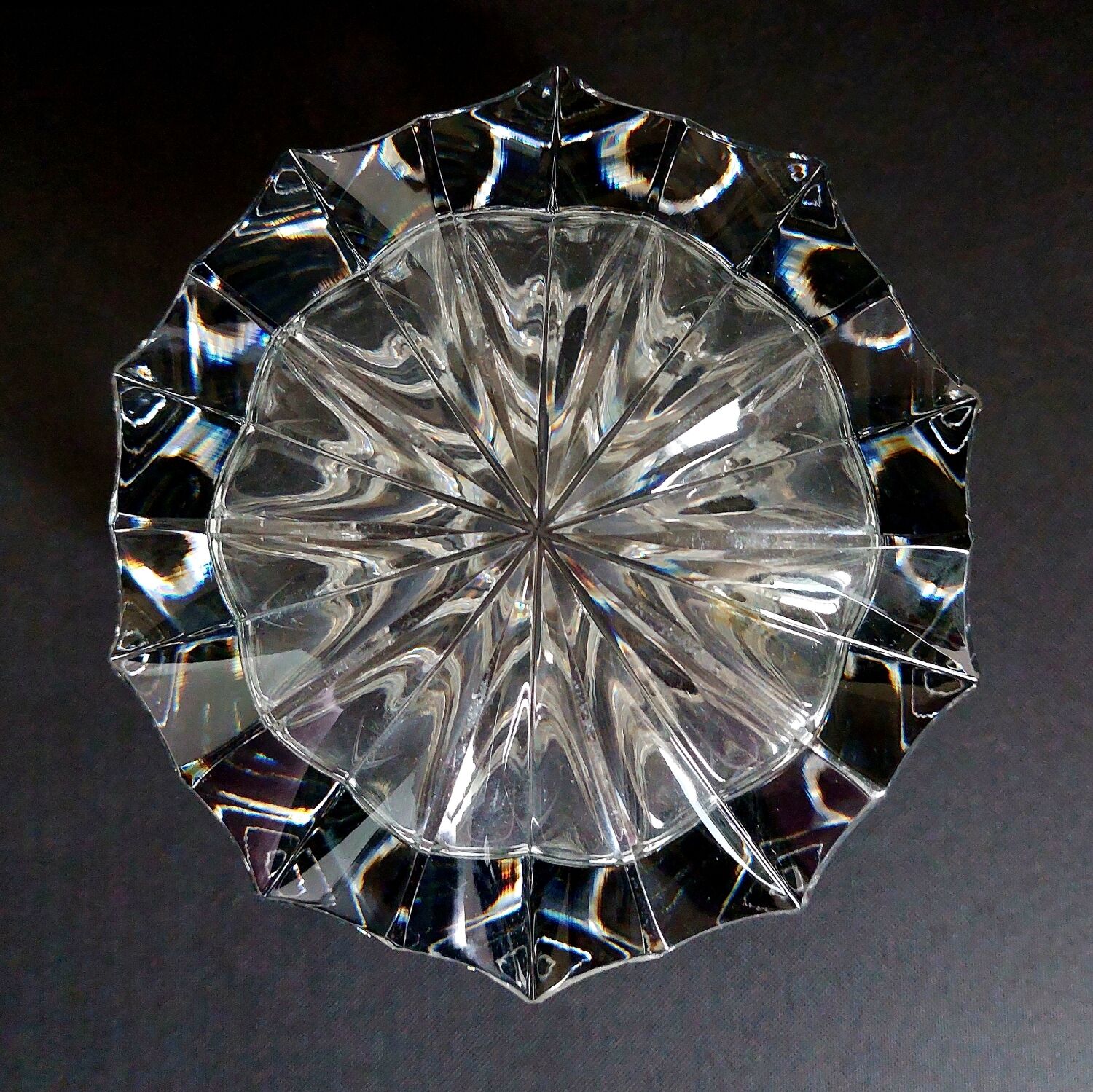 Art Deco crystal vase