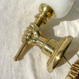 Pair of vintage brass wall sconces – Maison Jansen, 1960s