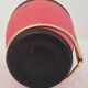 Vintage black and fushia scoubidou bottle