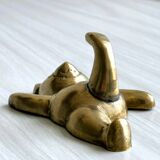 Towel rack - metal bear coat rack.