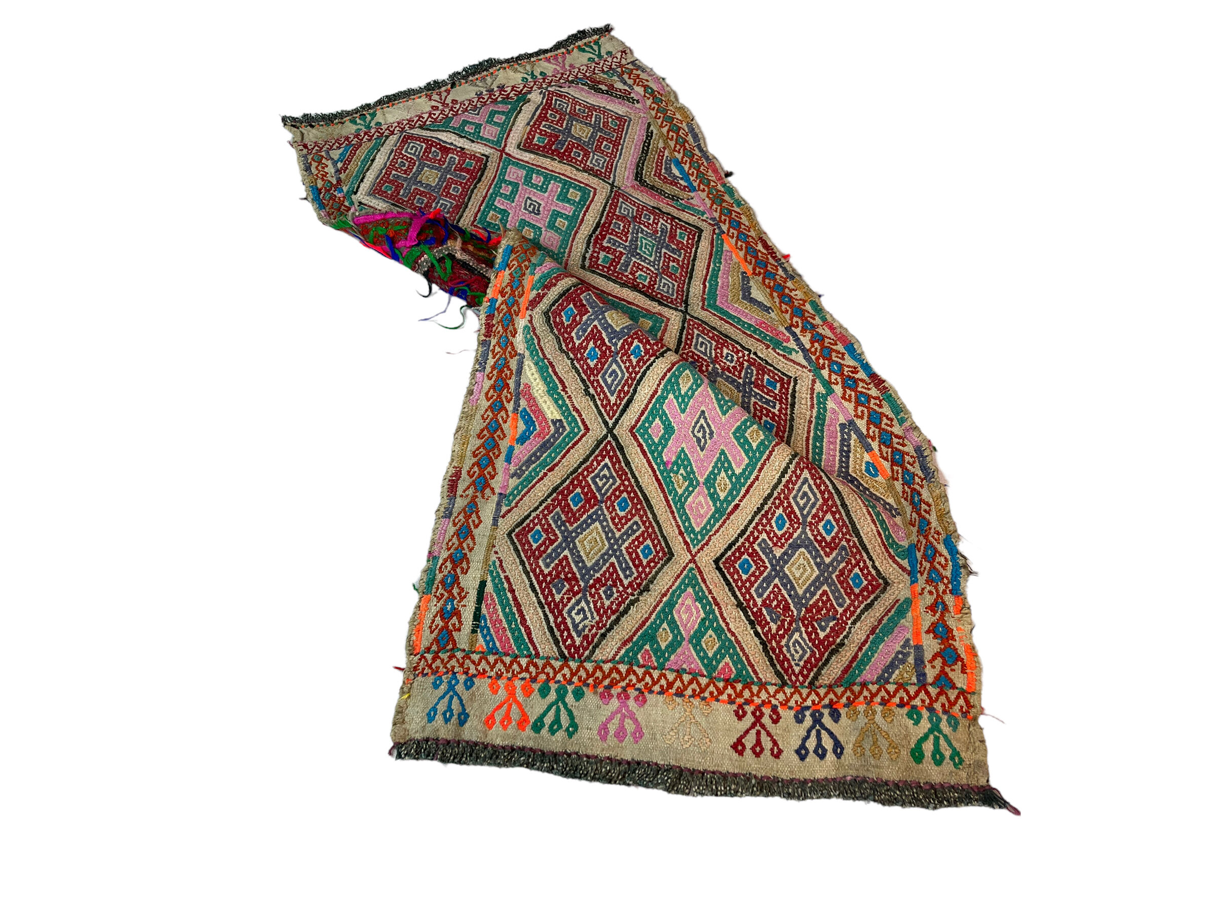 Vintage Turkish KIlim Rug , 103 x 45 cm