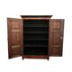 Biedermeier Armoire in Cherry, Walnut, Ebony & Brass, South Germany, 1820s