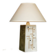 Lampe de table en céramique de style mid-century avec design abstrait, années 1970.