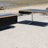Warren Platner desk and sideboard, Knoll, 1970s.