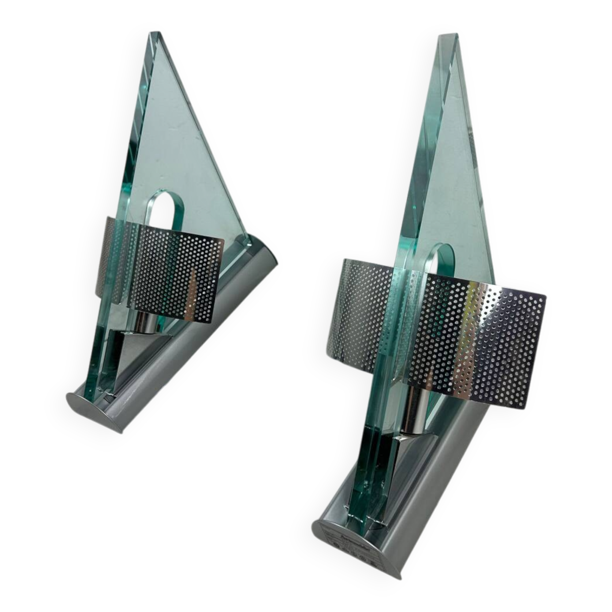 Vintage set Icaro wall lamps Carlo Forcolini Artemide