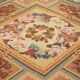 Handmade European Vintage Aubusson Kilim 280 cm x 366 cm
