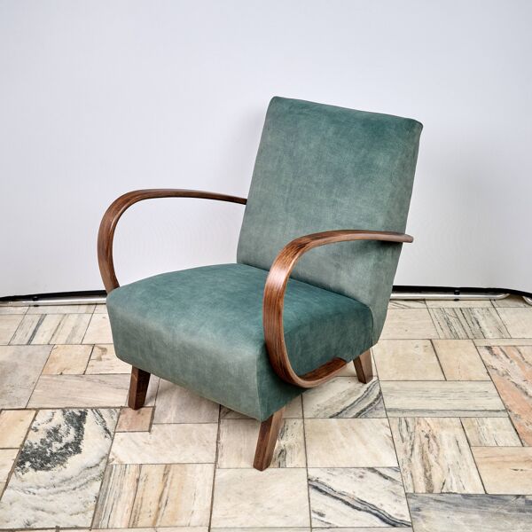 Fauteuil H 410 conçu par Jindrich Halabala, années 1940, Tchécoslovaquie
