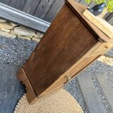 Bedside restored in solid oak
