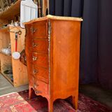 Chest of drawers with 5 drawers in louis xv style stamped skalski