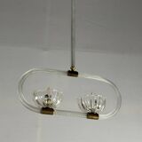 Venetian Murano glass chandelier with two light points circa 1950