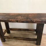 Old solid oak workbench
