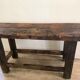 Old solid oak workbench
