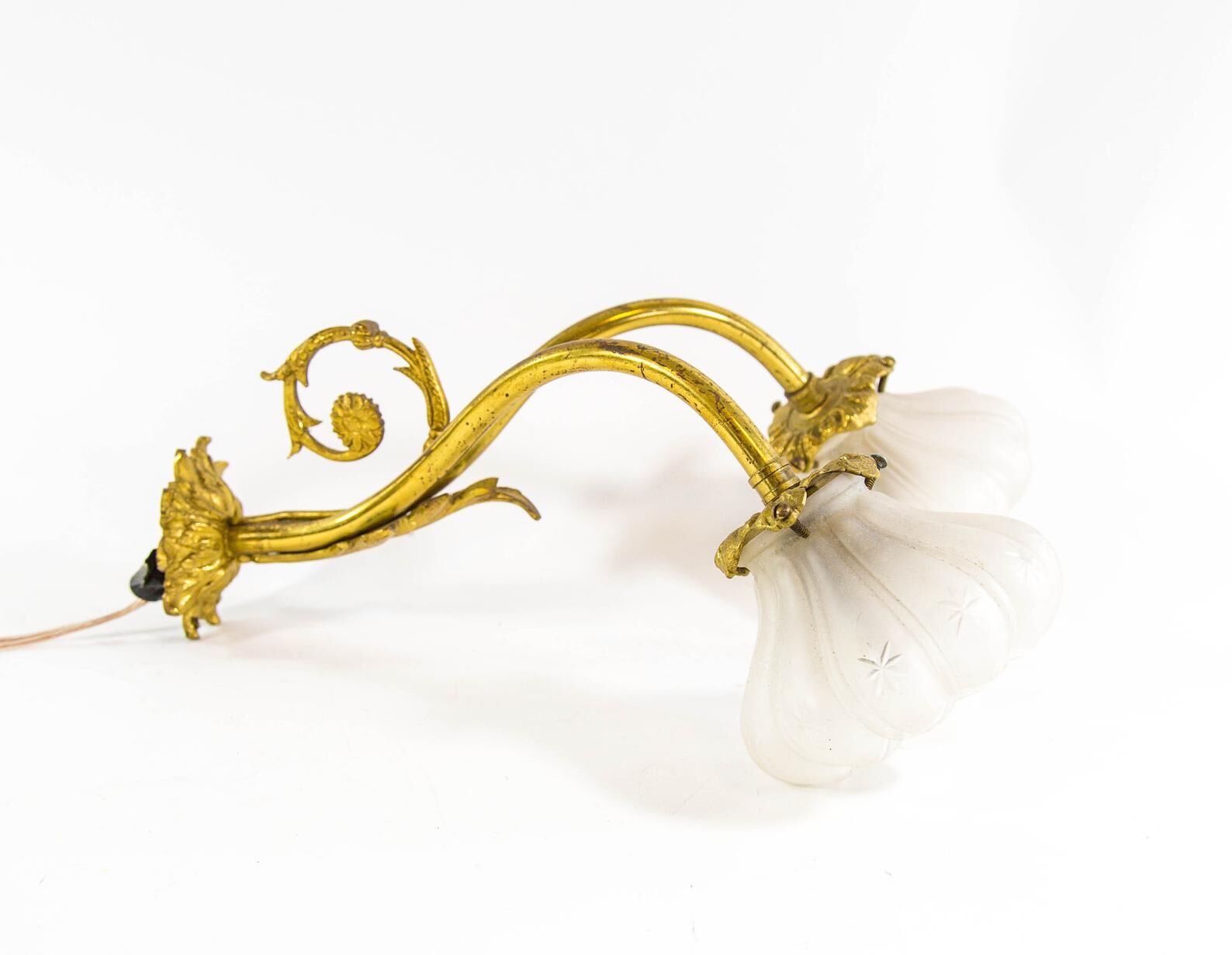 Victorian period brass floral wall