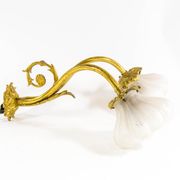 Victorian period brass floral wall