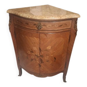 Meuble d angle en marqueterie