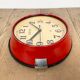 Vintage red seiko navy wall clock, 1970s
