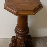 Walnut column, work of the late nineteenth century