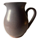 Vintage purple carafe with field flower patterns H:20cm