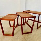 Vintage Danish mid-century retro Kai Kristiansen nesting tables 1960s