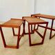 Vintage Danish nesting tables from the 1960s by Kai Kristiansen.