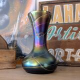 Iridescent Art Nouveau vase with multicoloured reflections attributed to Loetz.