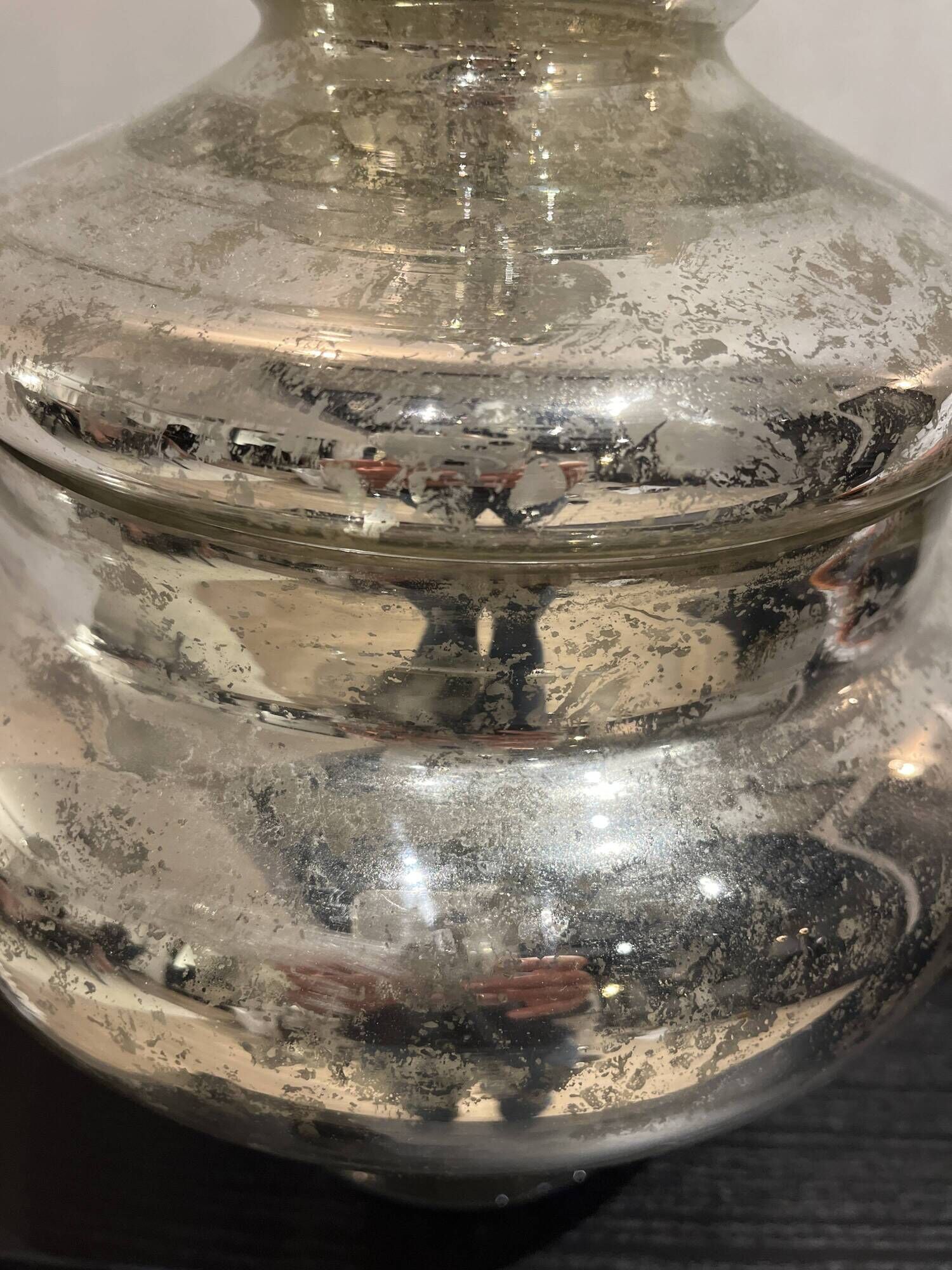 Bonbonne en verre mercurisé