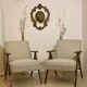 Pair of vintage armchairs design year 60 in oak