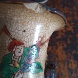 Pair of ceramic vases from China - cartridge at the base - antique work