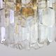 Murano glass light fixture in brass Palazzo, Kalmar, Austria, 1970s