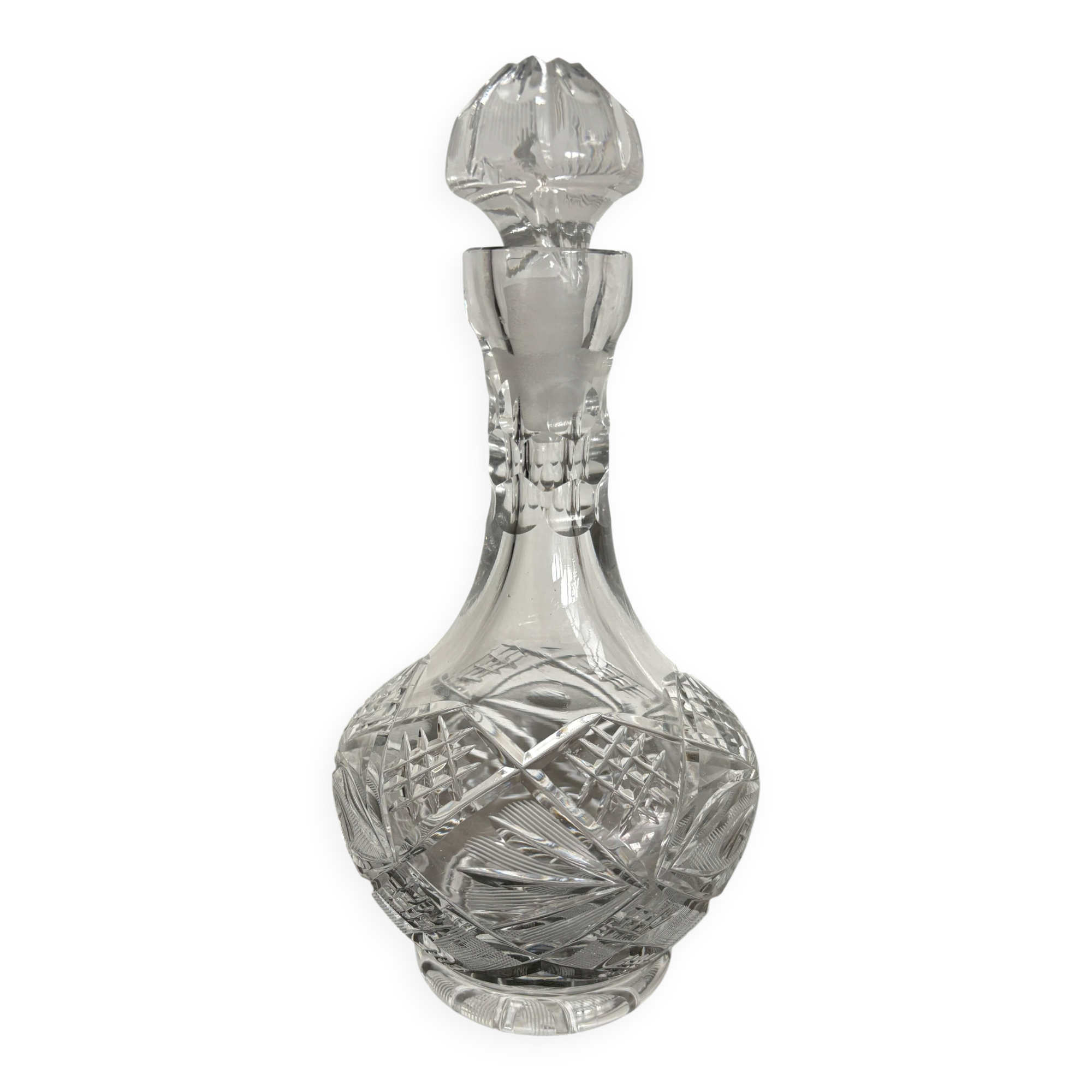 Antique cut crystal carafe