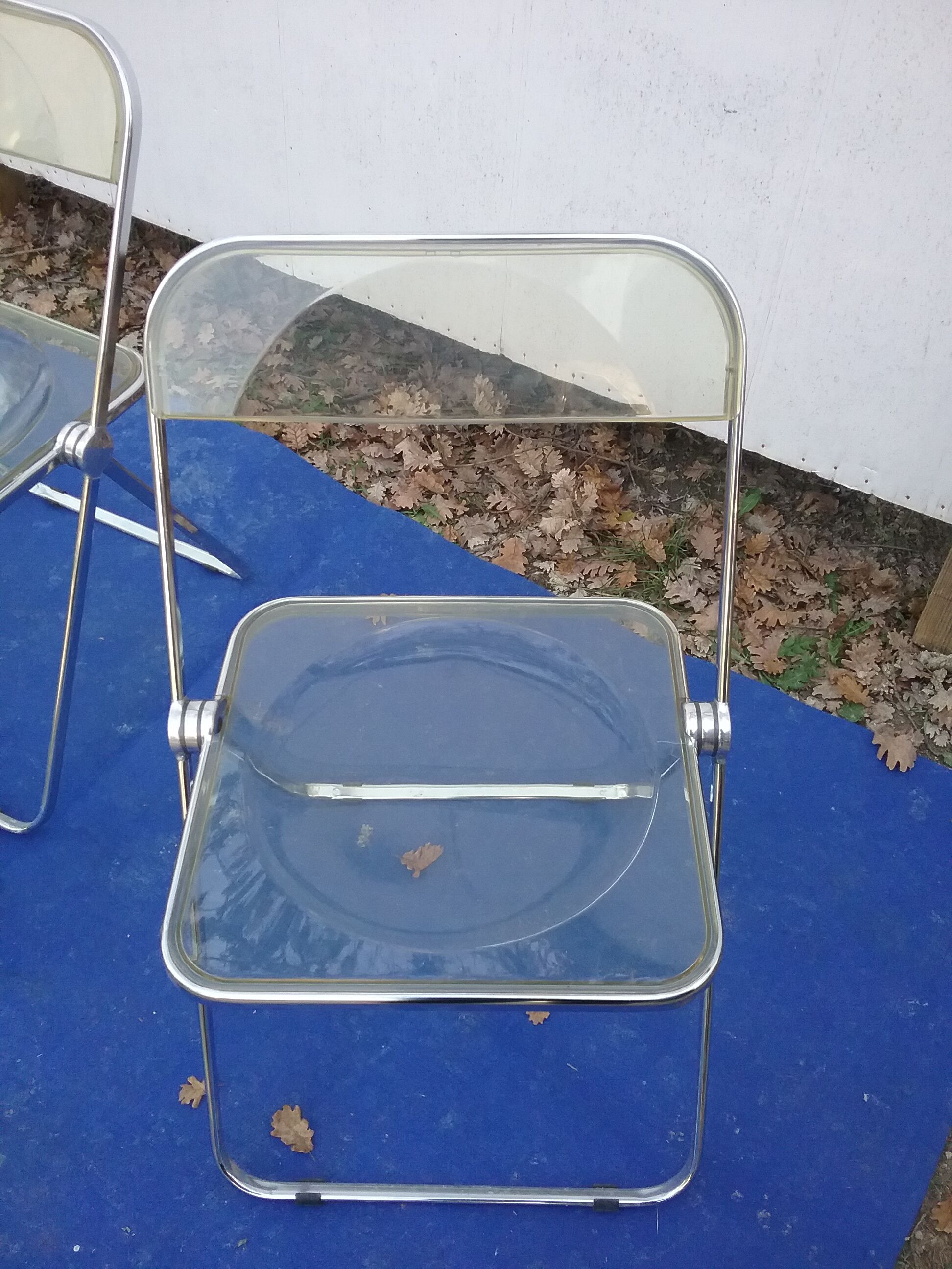 Suite of 4 folding chairs by Giancarlo Piretti for Castelli