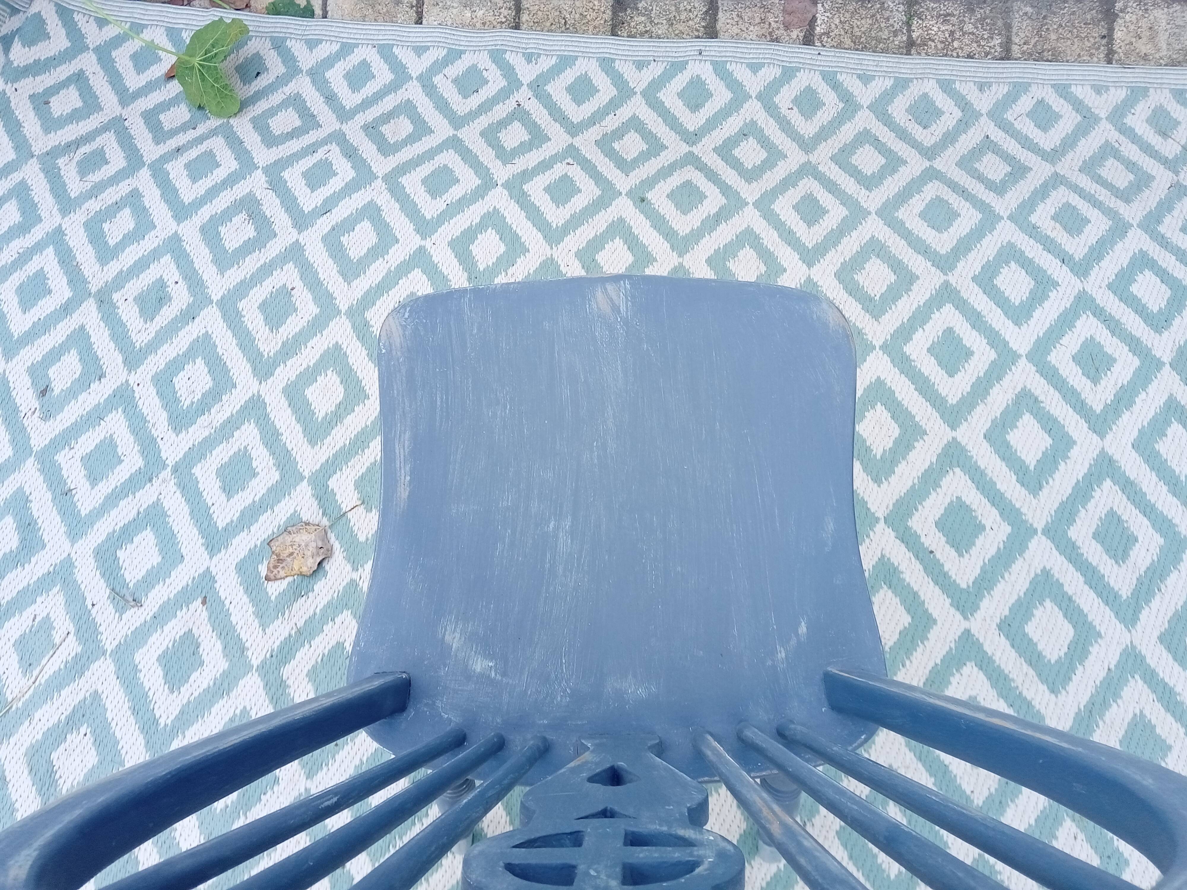 Patinated wooden chair