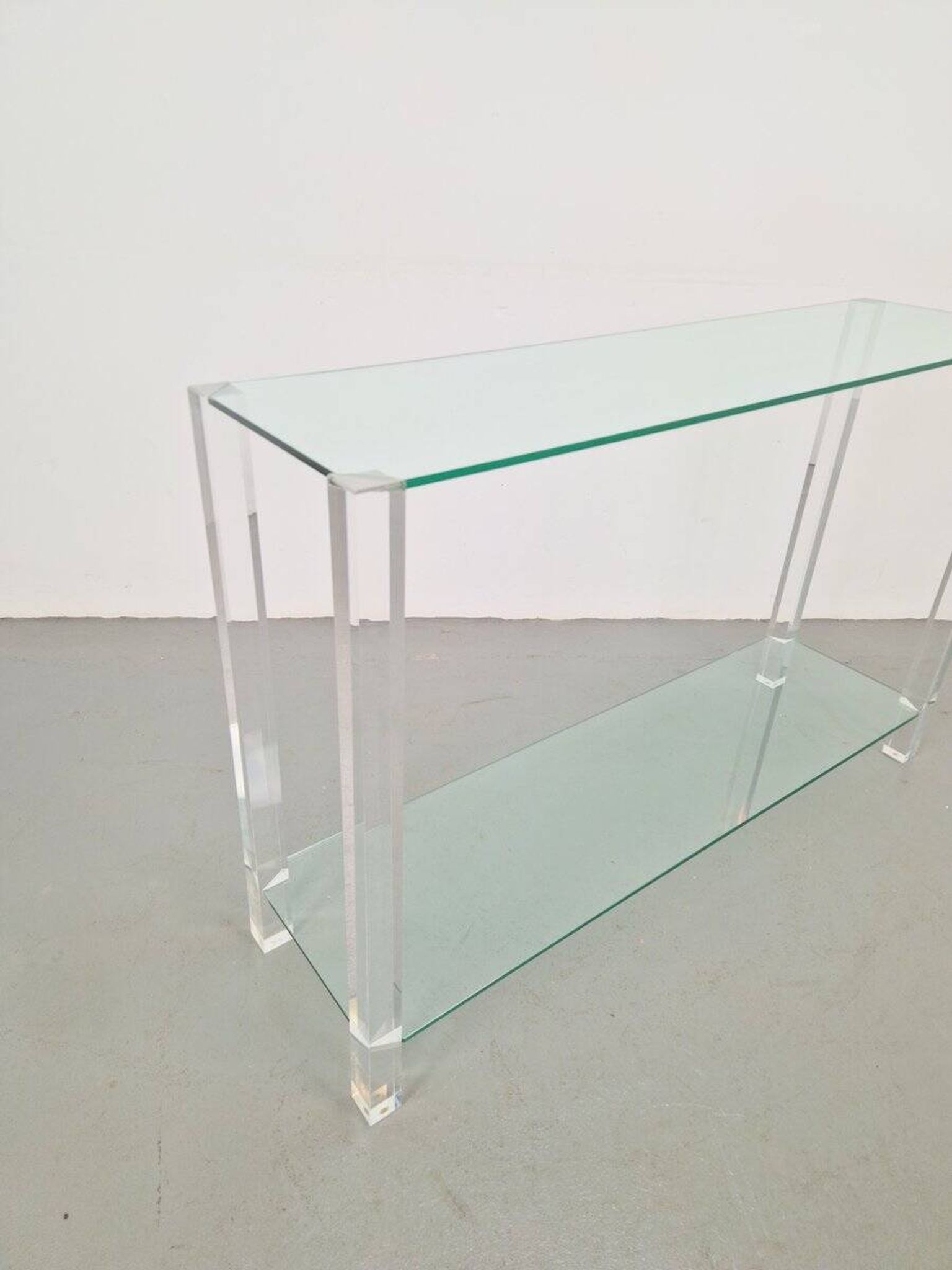 Glass and Acrylic The Hague Console Table from Bor Design, 1990s